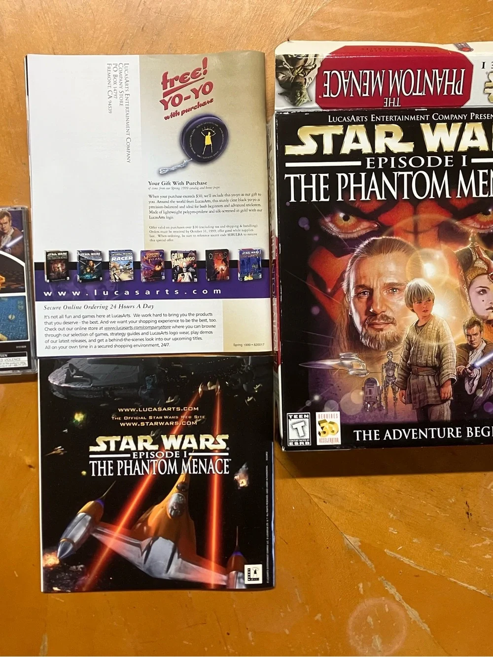Star Wars Episode 1 The Phantom Menace PC Game Vintage 1999 Complete Big Box